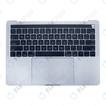 Apple MacBook Pro 13" A1706 (kasno 2016. - Sredina 2017.) - Gornji okvir tipkovnice + američka tipkovnica + mikrofon + trackpad + zvučnici (srebrni)