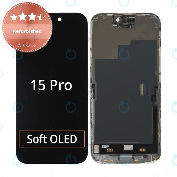 Apple iPhone 15 Pro - LCD zaslon + zaslon osjetljiv na dodir + okvir Refurbished