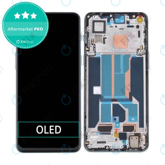 OnePlus Nord 2 5G - LCD zaslon + zaslon osjetljiv na dodir + okvir (Green Woods) OLED