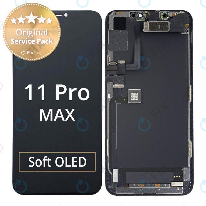 Apple iPhone 11 Pro Max - LCD zaslon + zaslon osjetljiv na dodir + okvir - 661-14099 Originalni servisni paket
