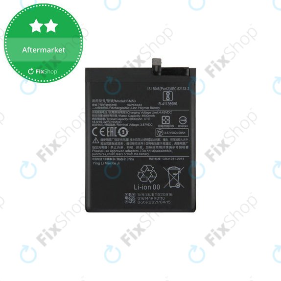 Xiaomi Mi 10T 5G, Mi 10T Pro 5G - Baterija BM53 5000mAh