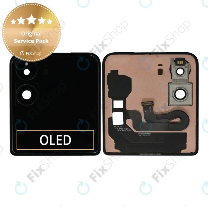 Xiaomi Mix Flip 2405CPX3DC - LCD zaslon + zaslon osjetljiv na dodir (vanjski) (Purple) - 560005000N800 Genuine Service Pack