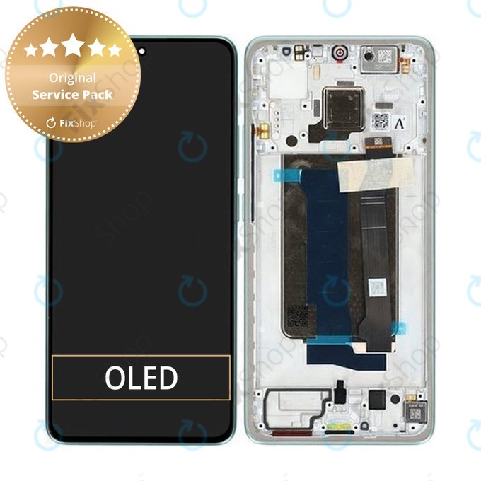 Xiaomi Poco X7 Pro 2412DPC0AG - LCD zaslon + zaslon osjetljiv na dodir + okvir (Green) - 56000200O1000 Genuine Service Pack
