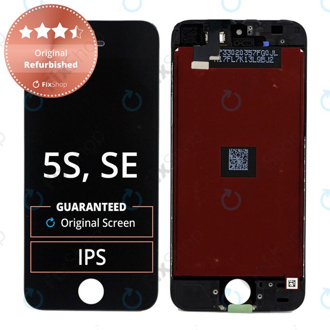 Apple iPhone 5S, SE - LCD zaslon + zaslon osjetljiv na dodir + okvir (Black) Original Refurbished
