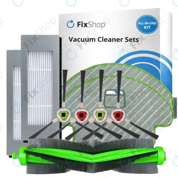 Set rezervnih dijelova za iRobot Roomba Combo 1138, Ecovacs Deebot Ozmo 930 (1x Glavna četka, 2x Filteri, 2 para bočnih četki, 2x Krpice za mop)