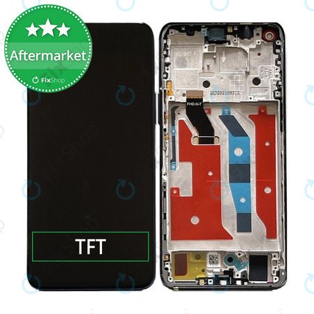 Honor 50 Lite - LCD zaslon + steklo na dotik + okvir (Midnight Black) TFT