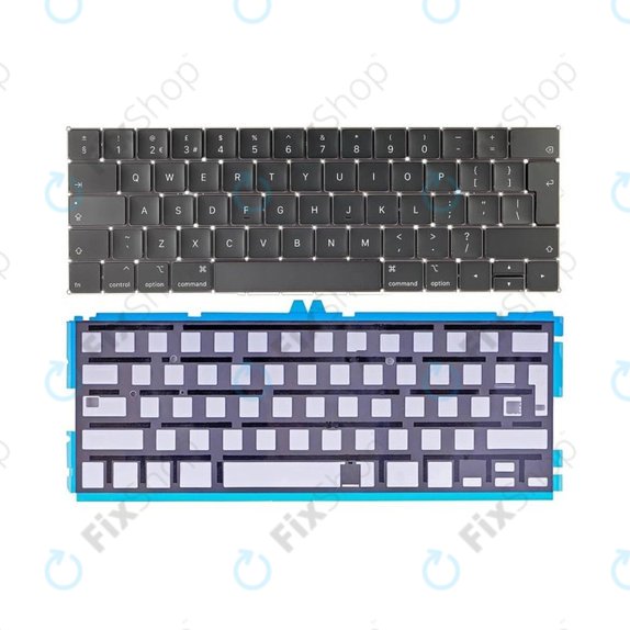 Apple MacBook Pro 13" A1989 (2018 - 2019), 15" A1990 (2018) - Tipkovnica + Pozadinsko osvjetljenje UK/EU