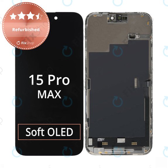Apple iPhone 15 Pro Max - LCD zaslon + zaslon osjetljiv na dodir + okvir Refurbished