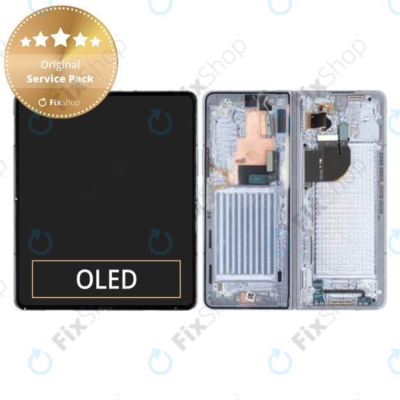 Samsung Galaxy Z Fold 5 F946B - LCD zaslon + zaslon osjetljiv na dodir + okvir (Icyblue) - GH82-31842C Genuine Service Pack