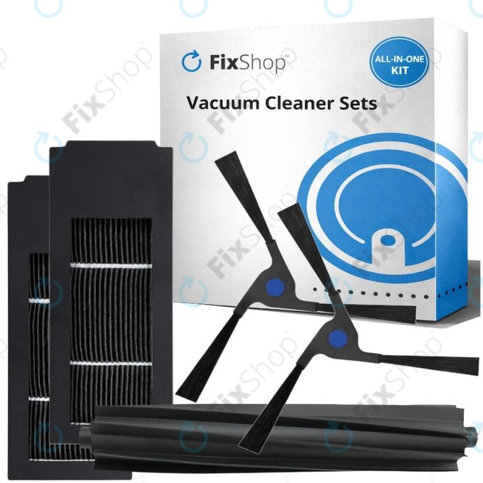 Set rezervnih dijelova za Ecovacs Deebot X2 Omni (1x Glavna četka, 2x Filter, 2x Bočna četka)