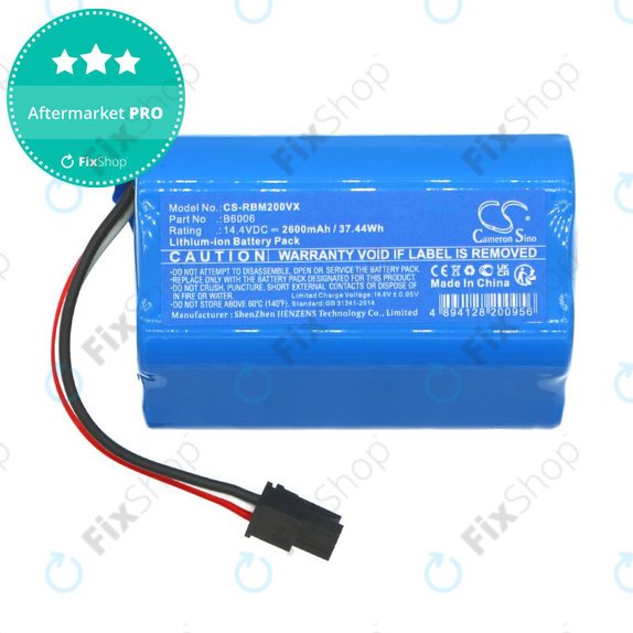 Baterija za Robzone Moppy 2.0, 2600mAh, Li-Ion, 14.4V, B6006, HQ