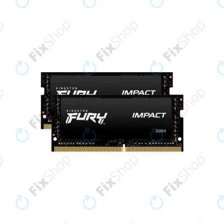 Kingston Fury Impact - Radna memorija SO-DIMM 32GB (2x16GB) DDR4 3200MHz - KF432S20IB/32 Genuine Service Pack