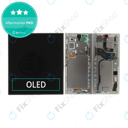 Samsung Galaxy Z Fold 7 F966B - LCD zaslon + zaslon osjetljiv na dodir + okvir (Silver Shadow) OLED