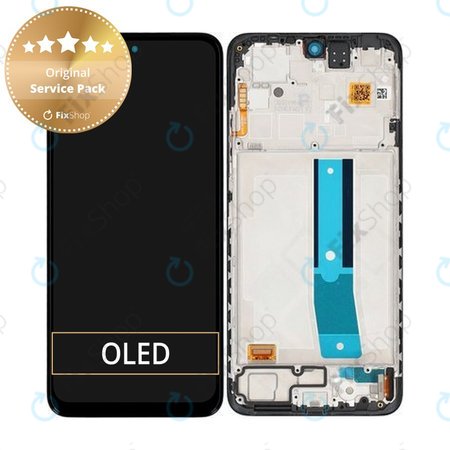 Xiaomi Redmi Note 12S 2303CRA44A - LCD zaslon + zaslon osjetljiv na dodir + okvir (Onyx Black) - 560001K7SR00 Genuine Service Pack