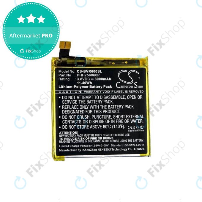 iGet Blackview BV6000 - Baterija PHH756060P 3000mAh HQ