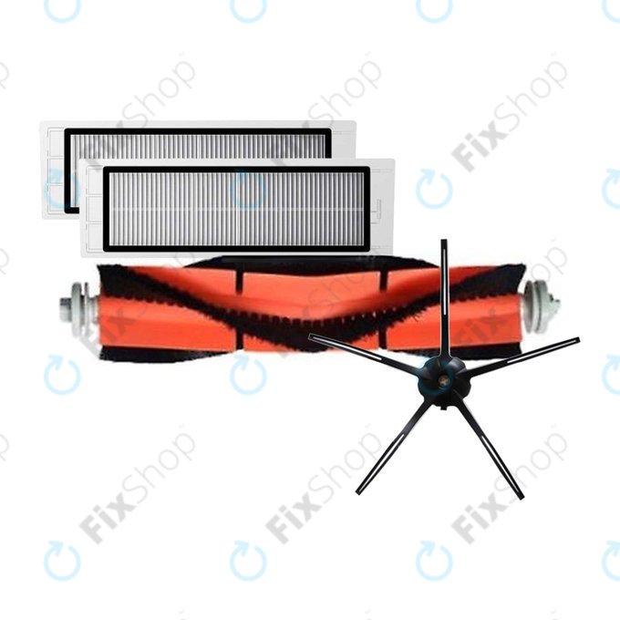 Xiaomi Roborock S5, S5 Max, S6, S6 MaxV, S6 Pure, S7, S7 MaxV, Mi Robot Vacuum Mop 1C, 1S, Xiaowa E2, Lite C10 - Početni set (crni)