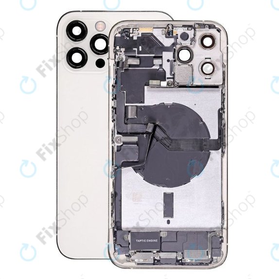 Apple iPhone 12 Pro Max - Stražnje Maska s malim dijelovima (srebrno)