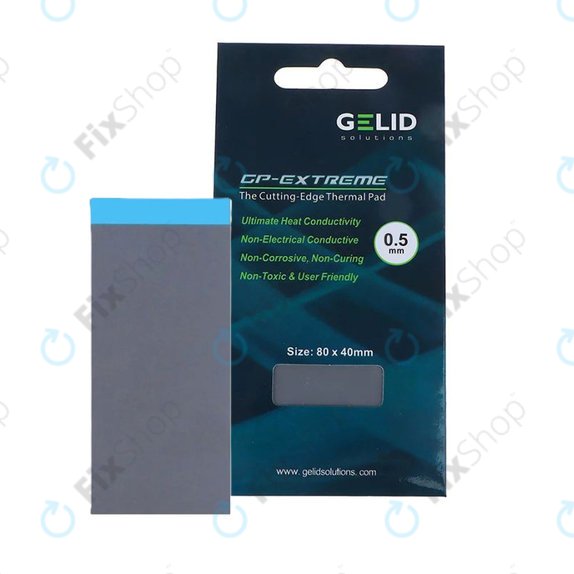 Termalna podloška GELID GP-Extreme, 12 W/mK, 80 × 40 × 0.5mm