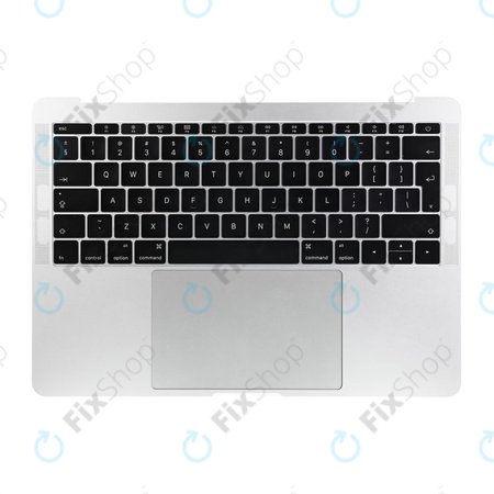 Apple MacBook Pro 13" A1708 (kasno 2016. - Sredina 2017.) - Gornji okvir tipkovnice + tipkovnica UK + mikrofon + trackpad + zvučnici (srebrni)