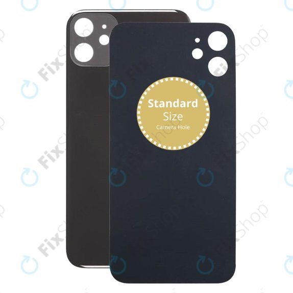 Apple iPhone 11 - Stražnje staklo kućišta (crno)
