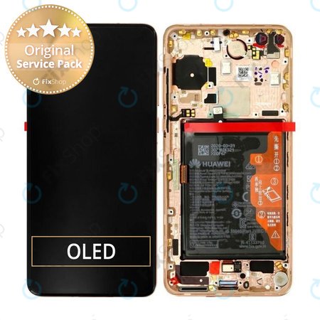 Huawei P40 - LCD zaslon + zaslon osjetljiv na dodir + okvir + baterija (Blush Gold) - 02353MFV