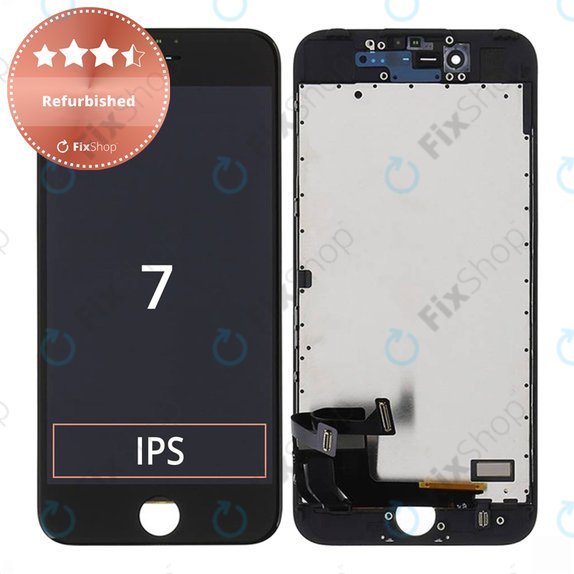 Zaslon za iPhone 7, Black, Dodirni ekran s okvirom, Refurbished
