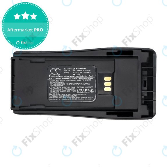 Baterija za Motorola CP, EP, GP, PM-series, 2500mAh, Ni-MH, 7.5V, PMNN4081, HQ