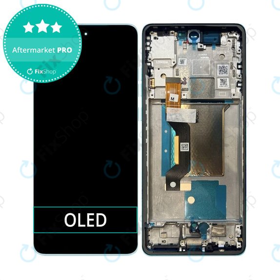 Motorola Edge 60 Fusion - LCD zaslon + zaslon osjetljiv na dodir + okvir (Amazonite) OLED
