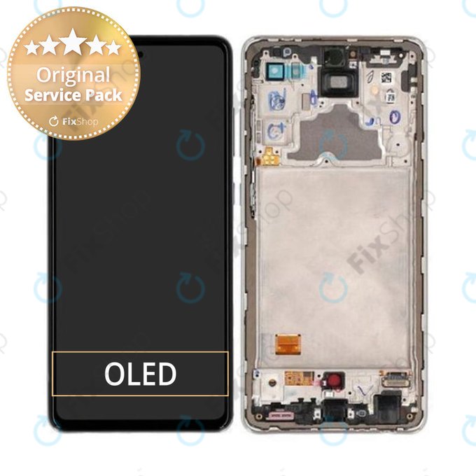 Samsung Galaxy A72 A725F, A726B - LCD zaslon + zaslon osjetljiv na dodir + okvir (Fantastična bijela) - GH82-25460D, GH82-25463D, GH82-25624D, GH82-25849D Originalni servisni paket
