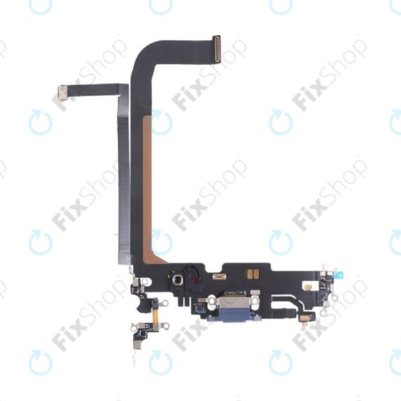 Apple iPhone 13 Pro Max - Konektor za punjenje + savitljivi kabel (plavi)
