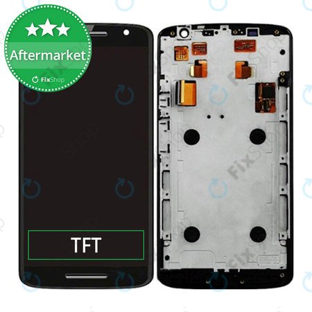 Motorola Moto X Play XT1562 - LCD zaslon + steklo na dotik + okvir (Black) TFT