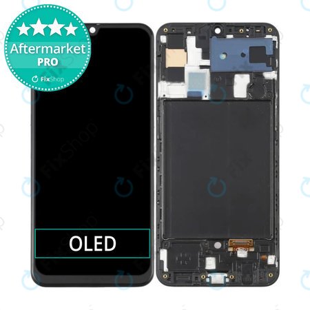 Samsung Galaxy A50 A505F - LCD zaslon + zaslon osjetljiv na dodir + okvir OLED (crni)