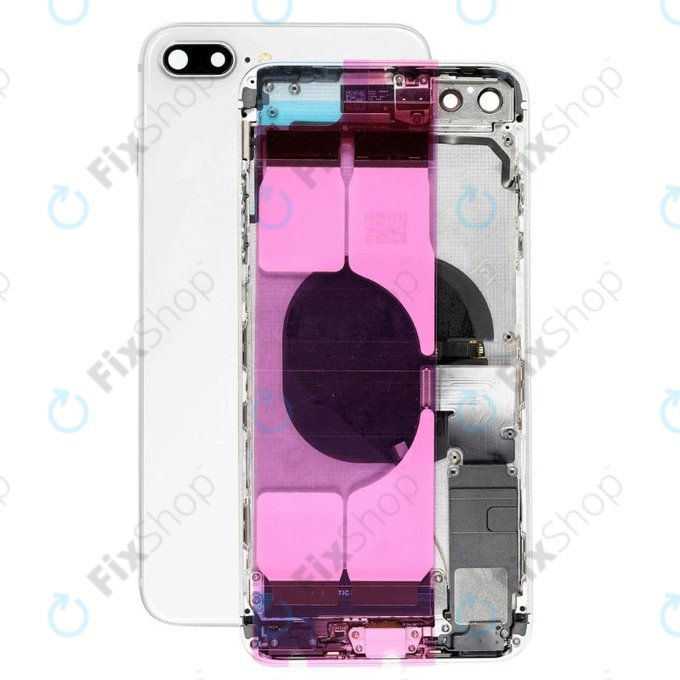 Apple iPhone 8 Plus - Stražnje Maska s malim dijelovima (srebrno)