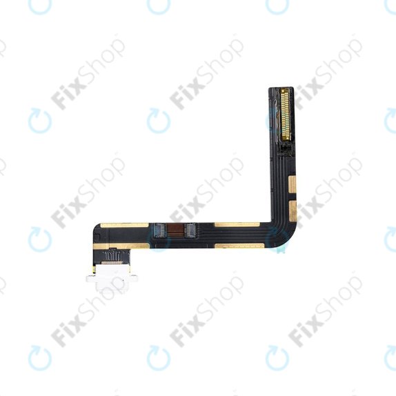Apple iPad (7. generacija 2019., 8. generacija 2020., 9. generacija 2021.) - Konektor za punjenje + savitljivi kabel (bijeli)
