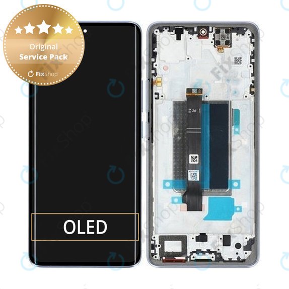 Xiaomi Redmi Note 13 Pro+ 23090RA98C - LCD zaslon + zaslon osjetljiv na dodir + okvir (Aurora Purple) - 560003N16U00 Genuine Service Pack
