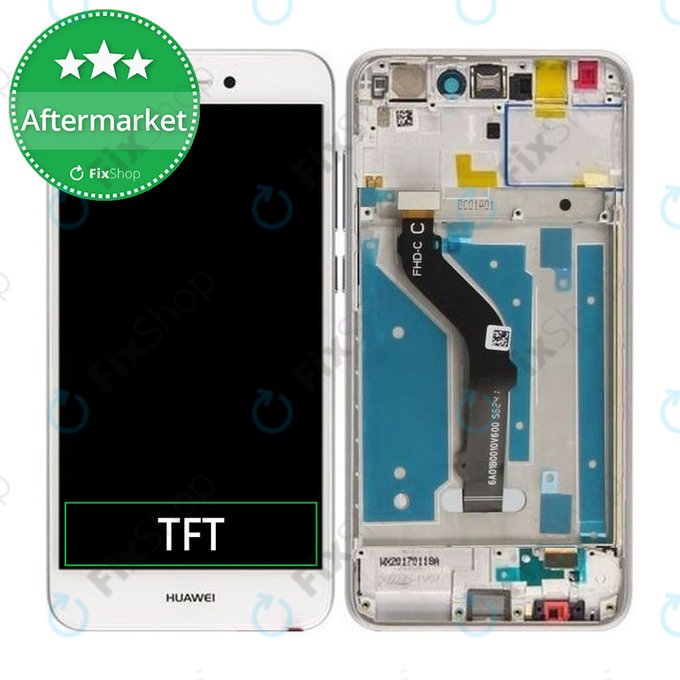 Huawei P9 Lite (2017), Honor 8 Lite - LCD zaslon + zaslon osjetljiv na dodir + okvir (White) TFT