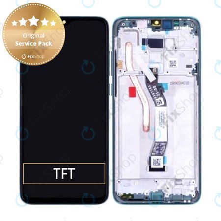 Xiaomi Redmi Note 8 Pro - LCD zaslon + zaslon osjetljiv na dodir + okvir (Ocean Blue) - 56000G00G700 Genuine Service Pack