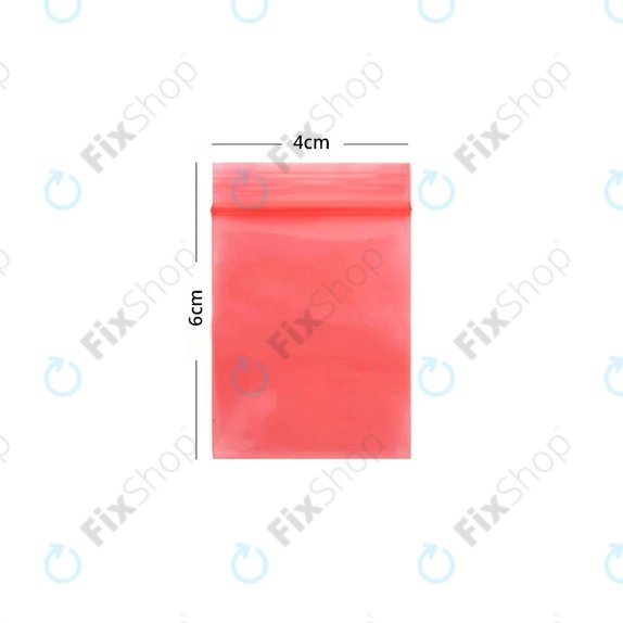 ESD Antistatička Vrećica sa Zatvaračem (Red) - 4x6cm 100kom.