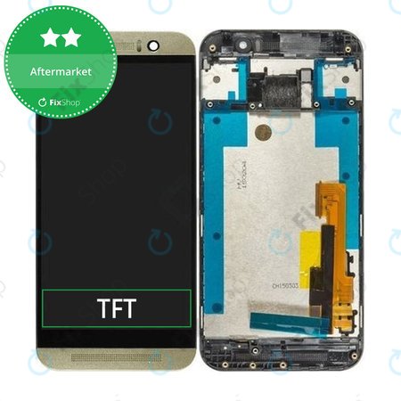 HTC One M9 - LCD zaslon + zaslon osjetljiv na dodir + okvir (Silver/Gold) TFT