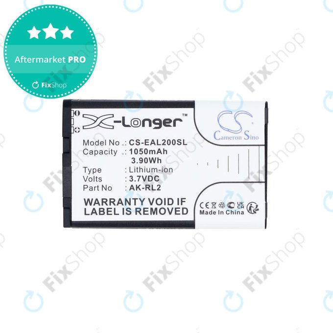 Baterija za Emporia Essence Plus, Talk comfort, V20, 1050mAh, Li-Ion, 3.7V, AK-RL2, HQ