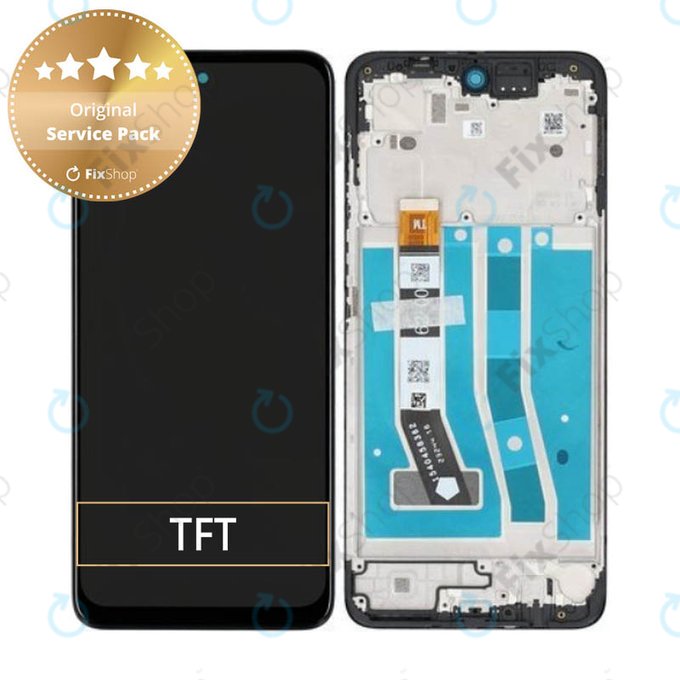 Motorola Moto G54 XT2343 - LCD zaslon + zaslon osjetljiv na dodir + okvir (Black) - 5D68C23304 Genuine Service Pack