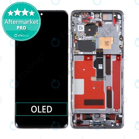 Huawei P50 Pro JAD-AL50 JAD-LX9 - LCD zaslon + zaslon osjetljiv na dodir + okvir (crni) OLED