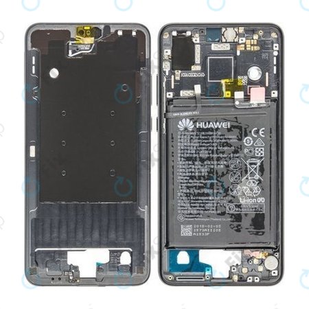 Huawei P20 - Srednji okvir + baterija (crna) - 02351VTL, 02351WKJ