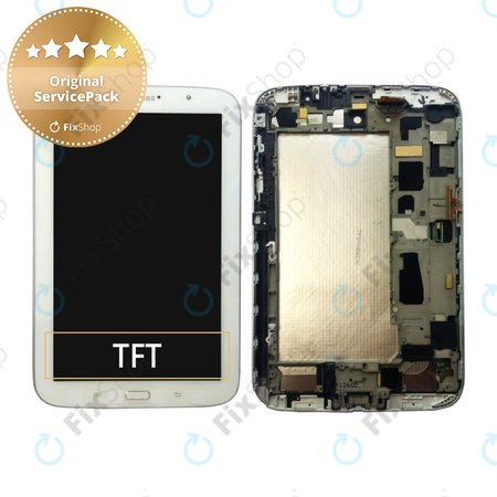 Samsung Galaxy Note 8.0" GT-N5100, N5110 - LCD zaslon + steklo na dotik (White) - GH97-14571A Genuine Service Pack