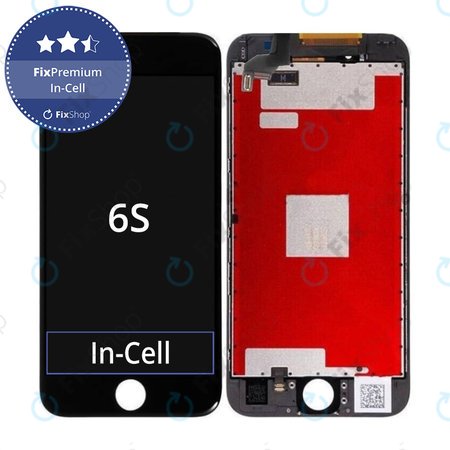 Apple iPhone 6S - LCD zaslon + zaslon osjetljiv na dodir + okvir (crni) In-Cell FixPremium