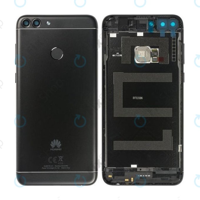 Huawei P Smart FIG-L31 - Stražnji Poklopac Baterije + Senzor Otiska Prsta (Crna) - 02352NCC, 02351TEF Genuine Service Pack