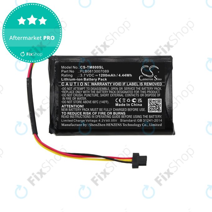 Baterija za TomTom One XL Traffic, XL 30 Europe 31, 1200mAh, Li-ion, 3.7V, FLB0813007089, HQ