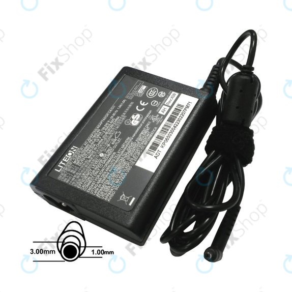 Punjač adapter za Acer, 77011089, 65W, 19V, Crna, Genuine Service Pack