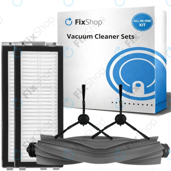 Set rezervnih dijelova za Xiaomi Dreame L20 Ultra, X20 Pro, X20 Pro Plus (1x Glavna četka, 2x Filter, 2x Bočna četka – crna)