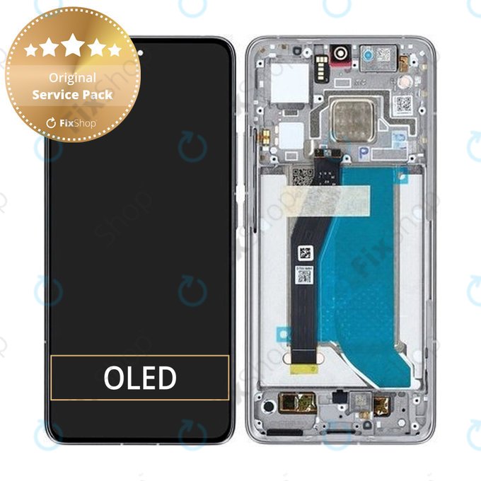 Xiaomi 14T Pro - LCD zaslon + zaslon osjetljiv na dodir + okvir (Titan Gray) - 56001600N1200 Genuine Service Pack